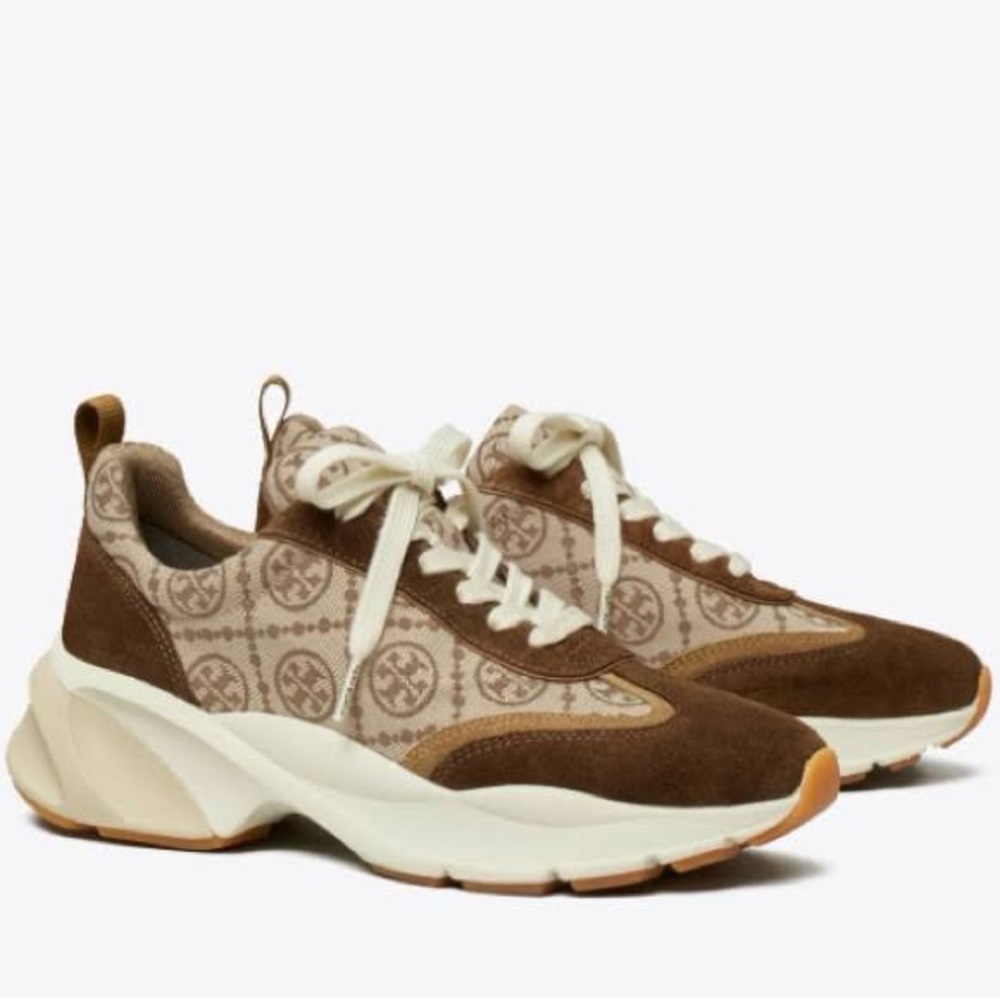TORY BURCH T MONOGRAM GOOD LUCK TRAINER.
